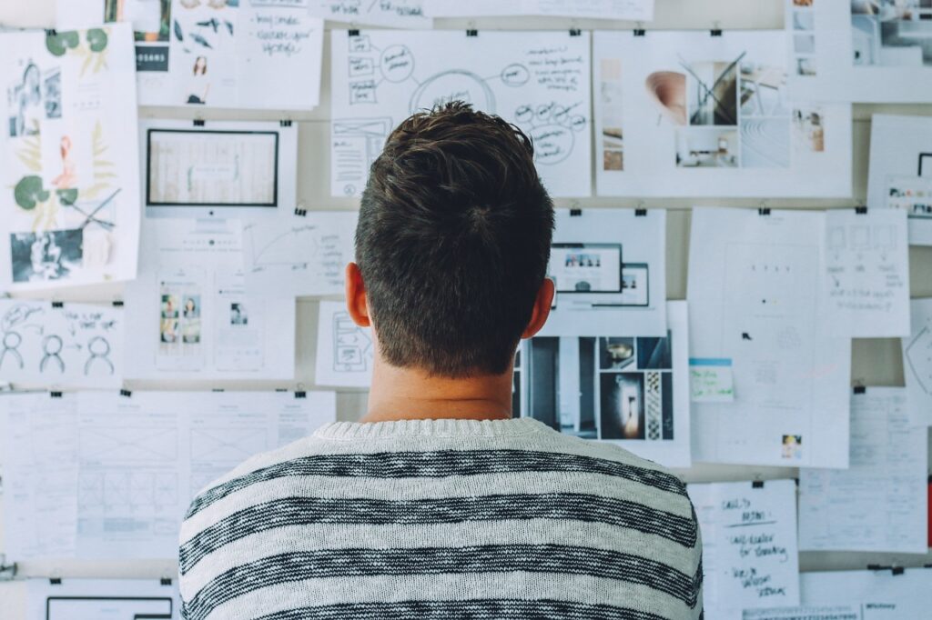 thinking, analysing, new ideas, problem solving,